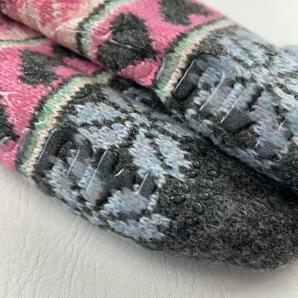 MUK LUKS Luxe Collection Cottage Socks Womens 6-10 Non Slip NWT